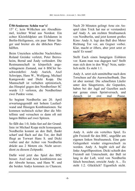 Newsletter 03-1-Mai-2009 - Berliner SC