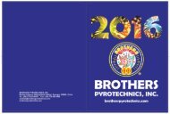 2016 Brothers Fireworks Catalog from Red Apple® Fireworks