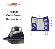 Agatec CL250 Cone Laser Level Manual - EngineerSupply
