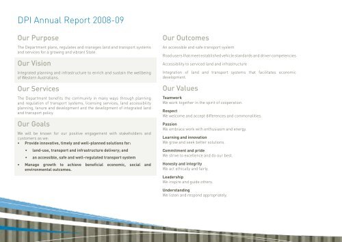 Annual Report 2008-2009 - Department of Transport