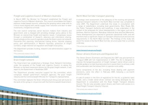 Annual Report 2008-2009 - Department of Transport
