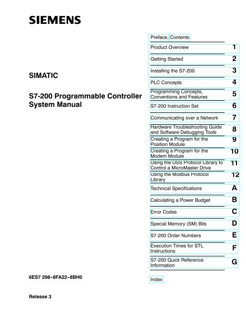 Siemens S7-200 Manual