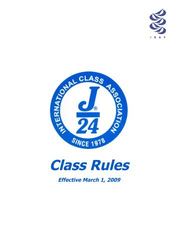 J24 Class Rules