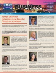 The Business Advocate June 2011 - Tempe Chamber of Commerce