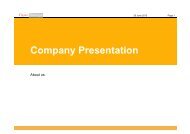 Company Presentation - OpenStorage AG