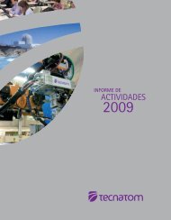 Informe de Actividades 2009 - Tecnatom