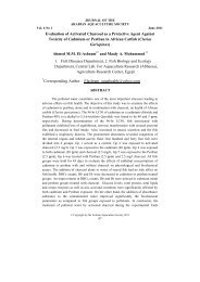 Evaluation of Activated Charcoal as a Protective ... - Arabaqs.org