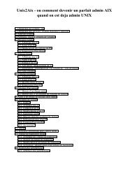 Unix2Aix - ou comment devenir un parfait admin AIX ... - Linux-France