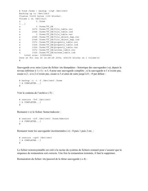 Unix2Aix - ou comment devenir un parfait admin AIX ... - Linux-France