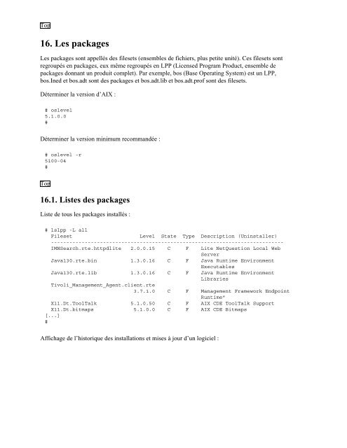 Unix2Aix - ou comment devenir un parfait admin AIX ... - Linux-France