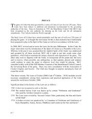 Laws of Cricket 2000 Code 4th Edition - Final - MPCA