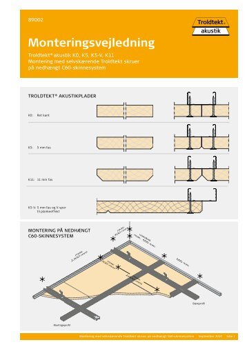 Monteringsvejledning - Troldtekt akustik