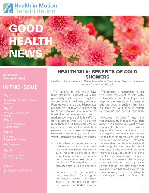 Good Health News - June 2015