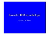 Bases de l'IRM en cardiologie - CHU de Rouen