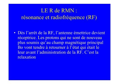 Bases de l'IRM en cardiologie - CHU de Rouen