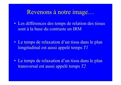 Bases de l'IRM en cardiologie - CHU de Rouen