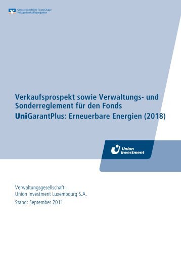 Erneuerbare Energien - PSD Bank Braunschweig eG