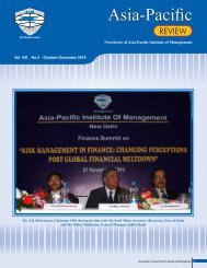 REVIEW - Asia Pacific Institute of Management