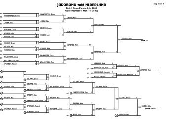 JUDOBOND zuid NEDERLAND 1 - Judo Bond Nederland