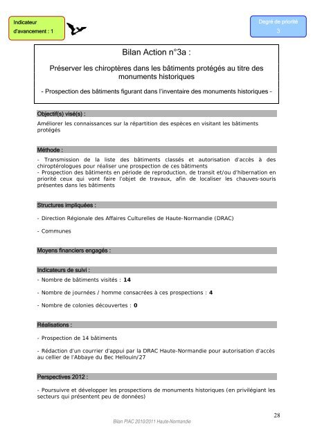 Bilan PIAC HN 2010-2011 - DREAL Haute-Normandie