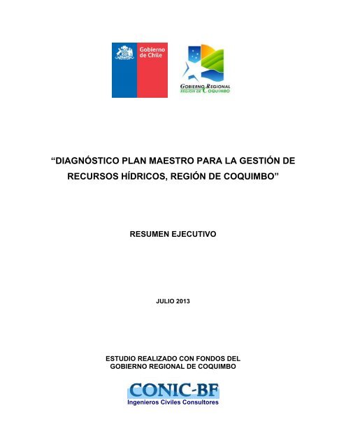 diagnóstico plan maestro para la gestión de recursos hídricos ...