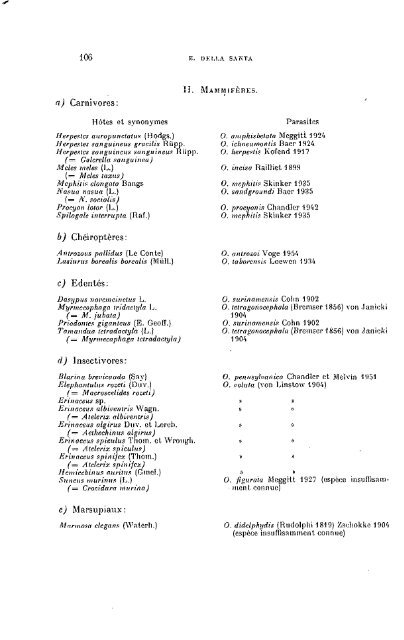 Revision du genre Oochoristica Luhe (Cestodes)