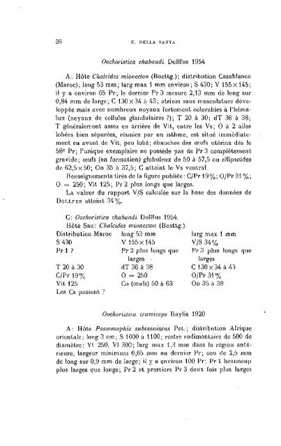 Revision du genre Oochoristica Luhe (Cestodes)