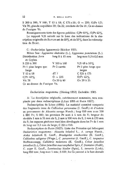 Revision du genre Oochoristica Luhe (Cestodes)