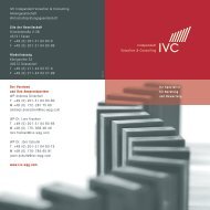 IVC Independent Valuation & Consulting Aktiengesellschaft ...
