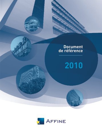 Document de rÃ©fÃ©rence 2010 - Affine