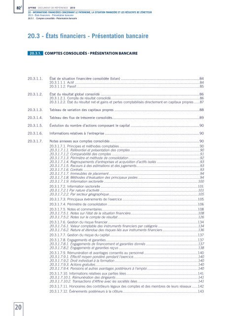 Document de rÃ©fÃ©rence 2010 - Affine