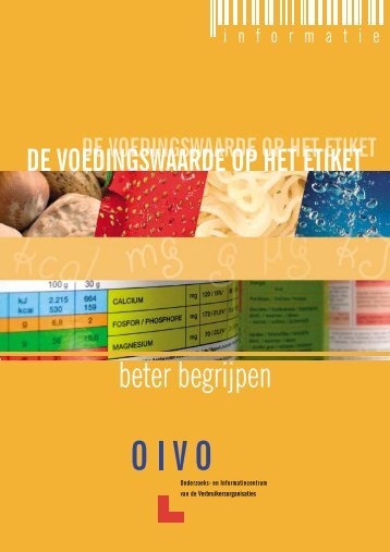 voeDingswaarDe op het etiket - Crioc