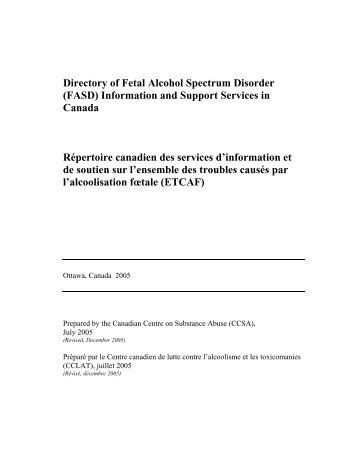 CCSA - Canadian Database of FASD Resources - FASlink Fetal ...