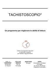 TACHISTOSCOPIO* - download.anastasis.it - Cooperativa Anastasis