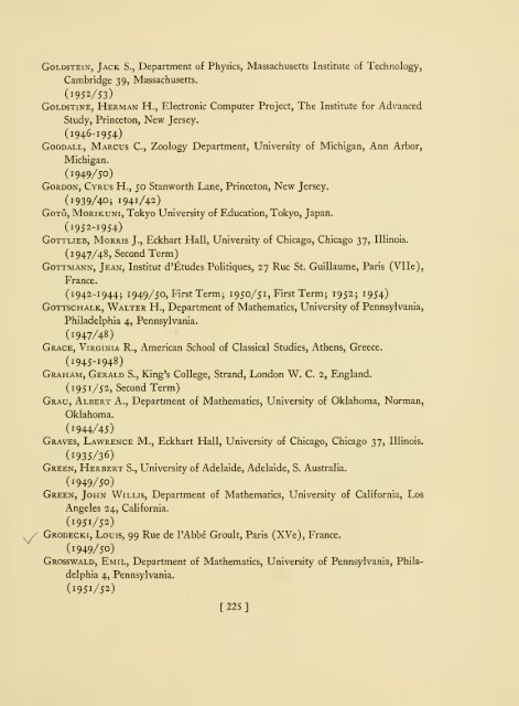 Publications of members, 1930-1954. - Libraries - Institute for ...