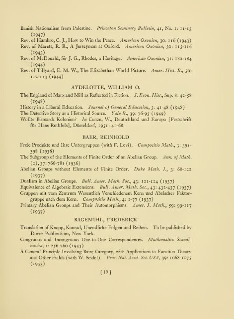 Publications of members, 1930-1954. - Libraries - Institute for ...