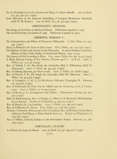 Publications of members, 1930-1954. - Libraries - Institute for ...
