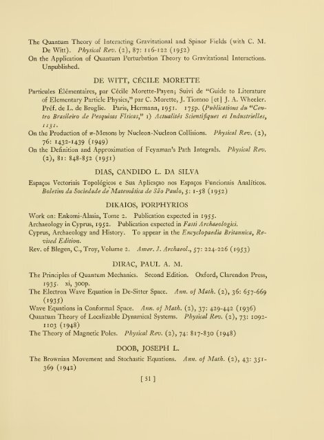 Publications of members, 1930-1954. - Libraries - Institute for ...