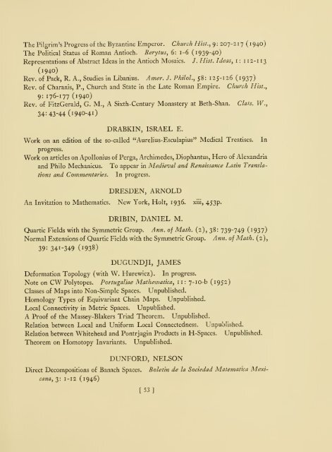 Publications of members, 1930-1954. - Libraries - Institute for ...