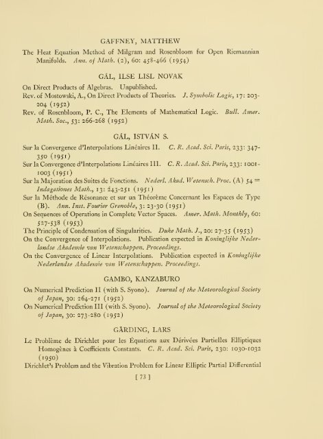 Publications of members, 1930-1954. - Libraries - Institute for ...