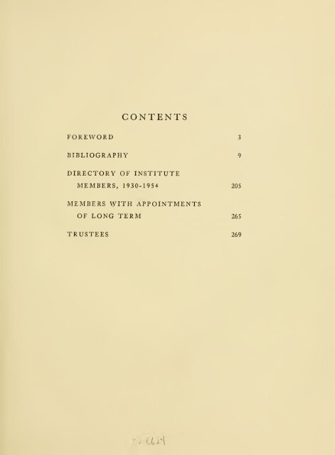 Publications of members, 1930-1954. - Libraries - Institute for ...