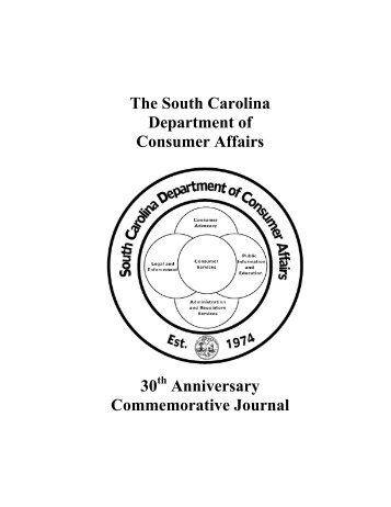 Table of Contents - South Carolina Department of Consumer Affairs ...