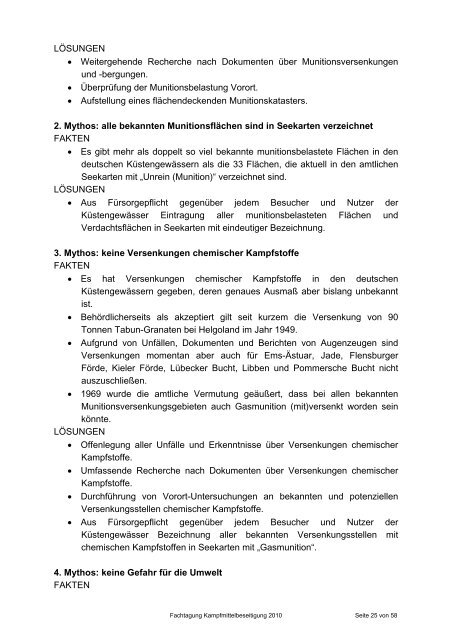 Tagungsunterlagen Fachtagung â€žKampfmittelbeseitigungâ€œ 2010 des ...