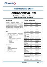 BOSCOSEAL 16 - Bostik Hong Kong Limited