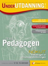 Under Utdanning 2/2006 - Pedagogstudentene