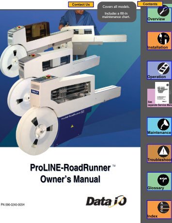 RoadRunner Owner's Manual - Data I/O Corporation