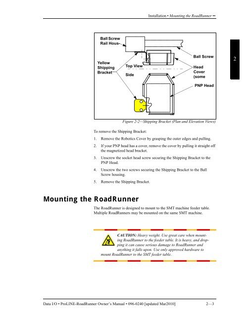 RoadRunner Owner's Manual - Data I/O Corporation