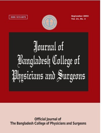 journal of bangladesh college of physicians and surgeons - bcps