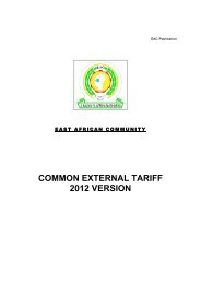 common external tariff 2012 version - Office of Textiles and Apparel