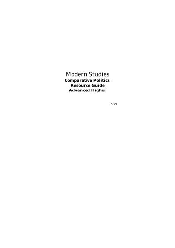 PDF file: Modern Studies - Advanced Higher - Education Scotland